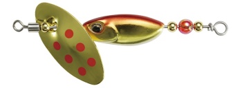 LINGURITA ROTATIVA DUO SPEARHEAD RYUKI SPINNER 5G 2CM 5GR PSA4026 RED GOLD