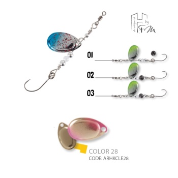 LINGURITA ROTATIVA HERAKLES CLEVER SPIN 1.5gr Culoare 28 Golden Trout