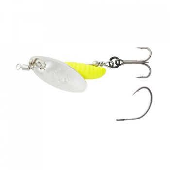 LINGURITA ROTATIVA SAVAGE GEAR SPINNER GRUB NR.0 2.2G SINKING SILVER YELLOW - Img 2