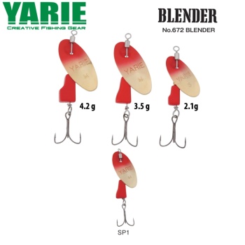 LINGURITA ROTATIVA YARIE JESPA 672 BLENDER 3.5GR CULOARE SP1 RED/RED