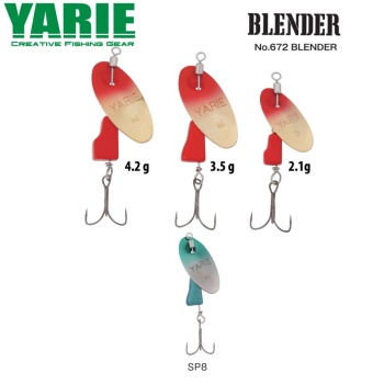 LINGURITA ROTATIVA YARIE JESPA 672 BLENDER 4.2GR CULOARE SP8 GREEN GRADE