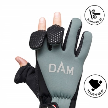 MANUSI NEOPREN DAM FIGHTER GLOVE L BLACK/GREY - Img 2