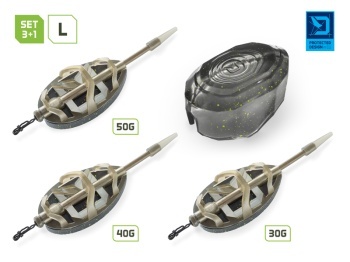 METHOD FEEDER DELPHIN QUIX REAXE FEEDER SET CU MATRITA 3+1 L 30G.40G.50G