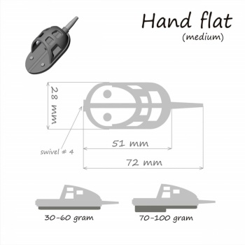 MOMITOR METHOD FEEDER ORANGE HAND FLAT DF460 60GR - Img 3
