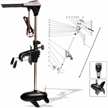 MOTOR ELECTRIC RHINO BLX 70 OUTBOARD 70Lbs