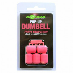 PELETE ARTIFICIALE KORDA POP-UP DUMBELL FRUITY SQUID 16MM 5B/PL