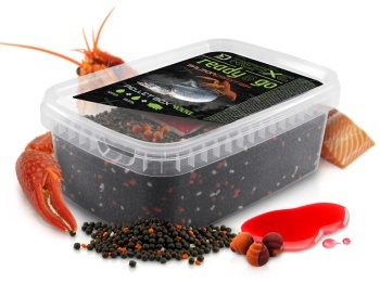PELETE DELPHIN PELLET BOX REAXE READY&GO SOMON – SHRIMP / 400 G + 120 ML BOOSTER + 10 MM W