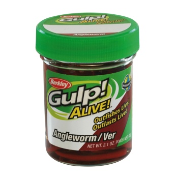 RAMA ARTIFICIALA BERKLEY GULP! ALIVE ANGLE WORM RED WIGGLER