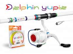 SET LANSETA DELPHIN YUPIE 240CM + MULINETA YUPIE 3T 3000 + FIR MONOFILAMENT DELPHIN YUPIE 0.25MM