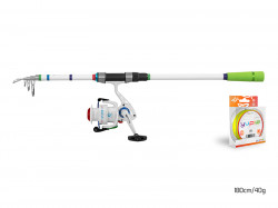 SET LANSETA DELPHIN YUPIE 240CM + MULINETA YUPIE 3T 3000 + FIR MONOFILAMENT DELPHIN YUPIE 0.25MM