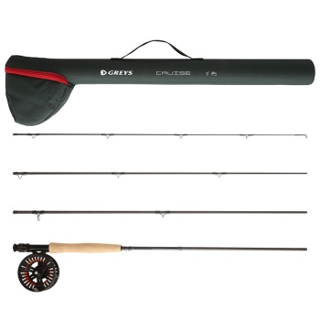 SET PESCUIT LA MUSCA GREYS CRUISE ROD. REEL & LINE COMBO 2.72M 5LINE 4PC/ 5/6 Reel / WF5F Line - Img 7