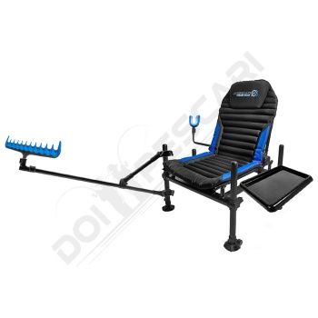 SET SCAUN FEEDER PRESTON ABSOLUTE FEEDER CHAIR + SUPORT OFFBOX 36 CROSS ARM + CAP SUPORT BUTT GRIPPER + BRAT ARM LONG + TAVA