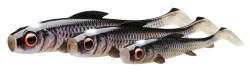 SHAD ABU GARCIA SZ MCPIKE 25CM 131G 2PCS UV BLACK BACK SHAD