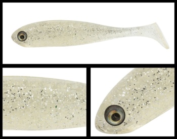 SHAD ADUSTA PENTA SHAD 2 5CM 013 CLEAR SILVER GLITTER S 8BUC/PLIC