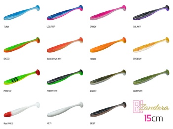 SHAD DELPHIN ZANDERA UVS / 5BUC 15CM / CANDY