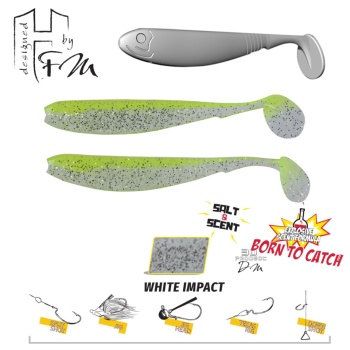 SHAD HERAKLES BENJO R 3.6 9cm White Impact