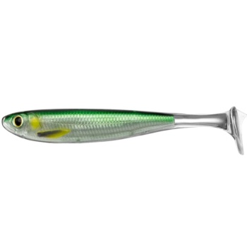SHAD LIVE TARGET SLOW-ROLL MULLET PADDLE TAIL 10CM 716 SILVER