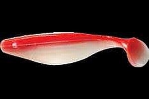 SHAD MISTER TWISTER 10CM ALB/ROSU 4BUC.PLIC