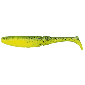 SHAD POWER GRUB KONGER TRANSPARENT LEMON 013 ,10CM