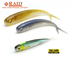 SHAD RAID FISH ROLLER FISH SKIN 3 8.9CM 082 HUSTLER 7BUC/PLIC