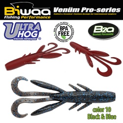 SHAD ULTRA HOG 3 7.5CM 10 BLACK & BLUE 10BUC/PLIC