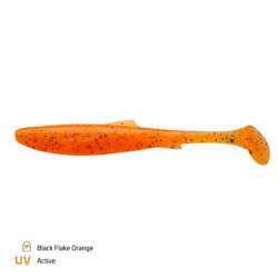 SHAD ZECK DUDE 6.4CM BLACK FLAKE ORANGE