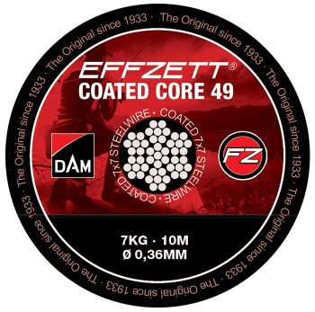 STRUNA DAM COATED CORE49 STEELTRACE 10M 7KG BROWN