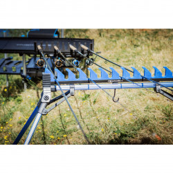 SUPORT LANSETE GARBOLINO KIT SILVER TOP 12POZITII 4 PICIOARE XXL 70-100CM