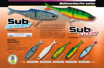 SWIMBAIT BIWAASUB SWIMMER 7 18CM 46GR 05 YELLOW PERCH - Img 2