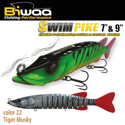 SWIMBAIT SWIMPIKE SS 7 18CM 26GR 22 TIGER MUSKY