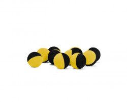 THE END ZIG RIG NEGRU-GALBEN / 10BUC 12MM