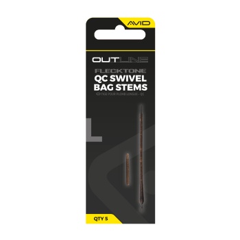 TIJA PLUMB BAG CU AGRAFA RAPIDA AVID CARP OUTLINE FLECKTONE LONG 9CM BAG STEM 5BUC
