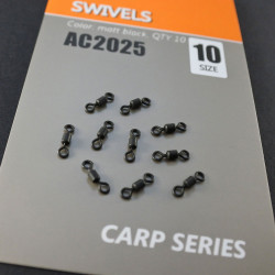 VARTEJ ORANGE NO.7 SWIVELS NEGRU MAT 10BUC