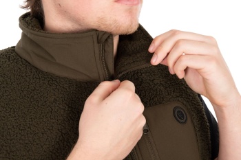 VESTĂ FOX OLIVE SHERPA HYBRID GILET XL - Img 4