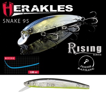 VOBLER HERAKLES HERAKLES SNAKE 95SP 9.5cm 9gr Ghost Reaction Shad