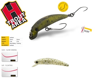 VOBLER HERAKLES TESER 50F 5.0cm 2.3gr Mimetic Ghost