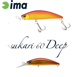 VOBLER IMA SUKARI 60 DEEP 60MM 8GR 001 AKAGANE