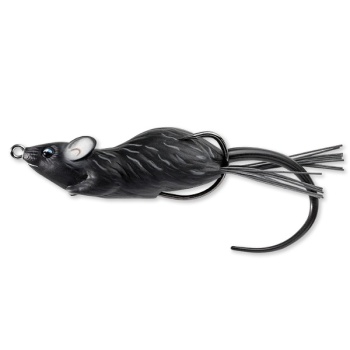 VOBLER LIVE TARGET HOLLOW BODY MOUSE WALKING BAIT 6CM/11G BLACK/BLACK