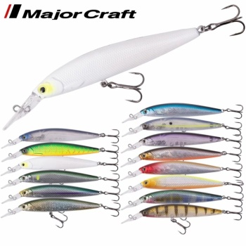 VOBLER MAJOR CRAFT CEANA JERKBAIT 90SPM MIDDLE 9cm 11gr #001 Blue Back Silver - Img 3