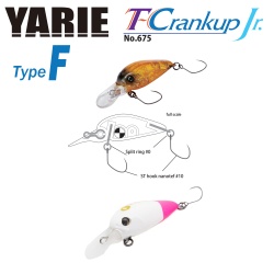 VOBLER YARIE JESPA 675 T-CRANKUP JR TYPE F 2.8MM 1.8GR CULOARE C25 SIRO PINO