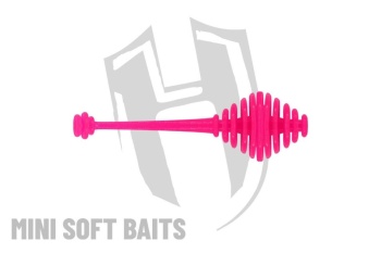 WORM HERAKLES RINGO TAIL 50mm CHEESE Pink