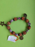 Bratara rudraksha si ametist