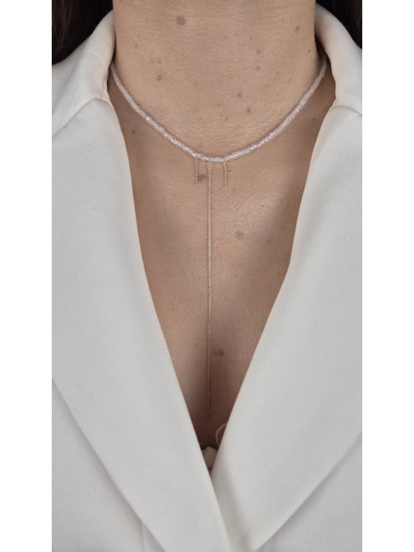 Colier Argint Cubic Zirconiu Alb
