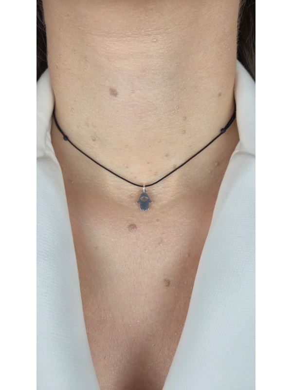 Colier Argint Reglabil Hamsa