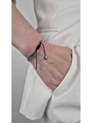 Brățară Handmade Hematit Argintiu Unisex