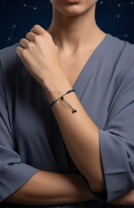 Alet - Bratara Handmade din Aur 14K pentru Zodia Balanta, Opal si Lapis Lazuli