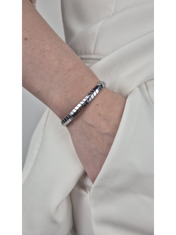 Brățară Handmade Hematit Argintiu Unisex