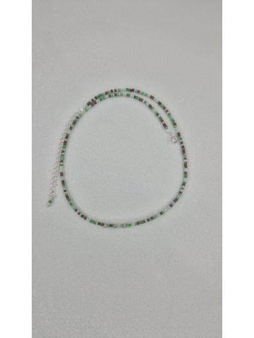 Colier Handmade Argint Miyuki Verde