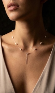 Alet - Colier Handmade Floating Pearl Soare Argint 925 si Perla Naturala
