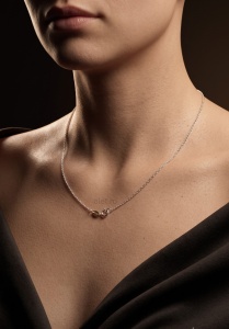 Alet - Colier Argint 925 cu Perla Naturala de Cultura - Colier Delicat Handmade